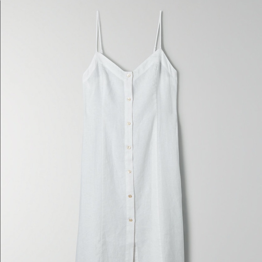 Aritzia White Midi Dress